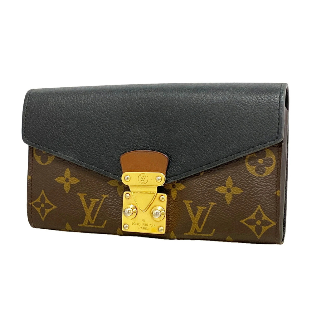 Louis Vuitton Monogram Portefeuille Pallas Long Wallet M58415 Noir (Women's)